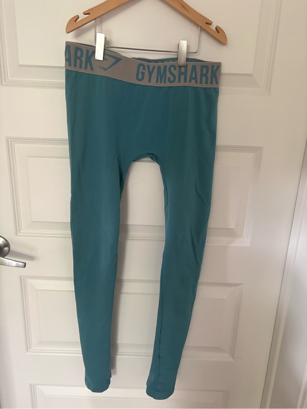 Gymshark Flex High Waisted Leggings Small Teal Blue Workout Yoga Pants